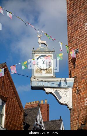 White Hart Hotel Clock Foto Stock