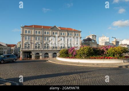 Hotel Aveiro Palace, edificio signorile nel centro della città di Aveiro, Portogallo. Foto Stock