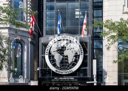 Ingresso al World Trade Centre Montreal Victoria Square a Montreal, QC, Canada Foto Stock