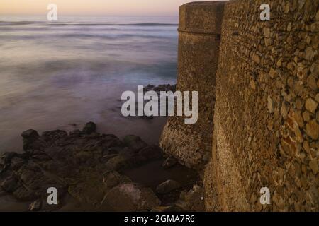 Visione generale dell'Asilah, Marocco, Africa. Foto Stock