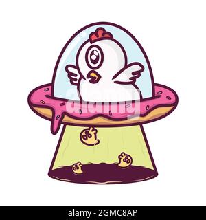 carino personaggio cartoon logo mascotte vettore illustrazione Foto Stock