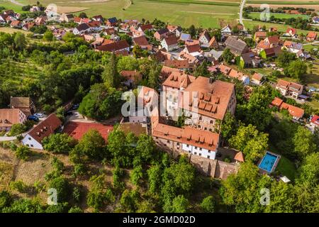 Castello di Wernfels vicino a Spalt in Baviera Foto Stock