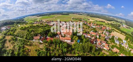 Castello di Wernfels vicino a Spalt in Baviera Foto Stock