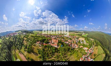 Castello di Wernfels vicino a Spalt in Baviera Foto Stock