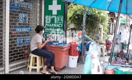 Farmacia Drug Store Soi Sukhumvit 4 Soi Nana Foto Stock