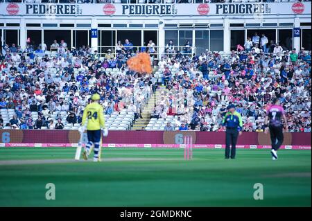 Birmingham, Regno Unito. 18 settembre 2021. Vitality Men's T20 Blast Finals Day 2021 2 x semifinali, poi finale Edgsbaston Cricket Ground Birmingham Credit: SPP Sport Press Photo. /Alamy Live News Foto Stock