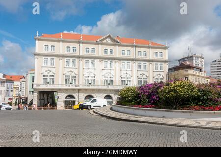 Hotel Aveiro Palace, edificio signorile nel centro della città di Aveiro, Portogallo. Foto Stock