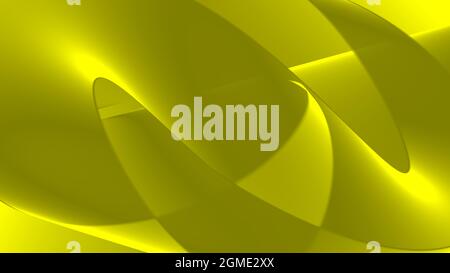 Sfondo astratto 8K giallo oro onde linee curve gradiente Foto Stock
