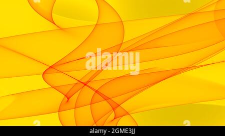 Sfondo astratto 8K rosso arancio oro giallo onde linee curve gradiente Foto Stock