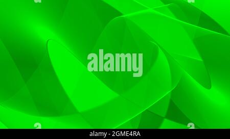 Sfondo astratto 8K verde chiaro verde scuro verde onde linee curve gradiente Foto Stock