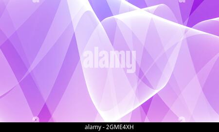 Sfondo astratto 8K lilla viola rosa bianco lavanda onde linee curve gradiente Foto Stock