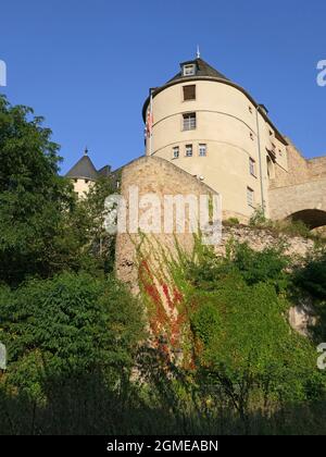 Castello di Ebernburg, Bad Muenster am Stein vicino a Bad Kreuznach, Renania-Palatinato, Germania Foto Stock