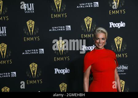 Hannah Waddingham arriva alla Emmys Performers Nominee Celebration a Los Angeles, California, il 17 settembre 2021. (Foto di Conor Duffy/Sipa USA) Foto Stock