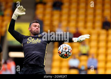 Carrow Road, Norwich, Regno Unito. 18 settembre 2021. Premier League Football Norwich City Versus Watford; ben Foster of Watford durante il warm up Credit: Action Plus Sports/Alamy Live News Foto Stock