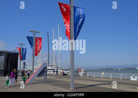 La Bay Area ospita la famosa LV America's Cup, San Francisco CA Foto Stock