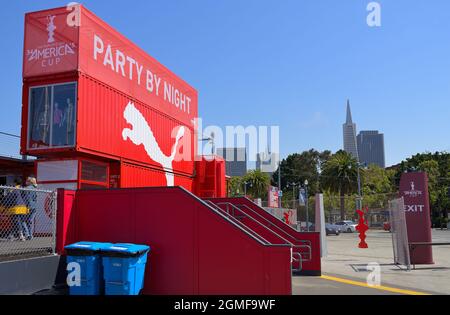 La Bay Area ospita la famosa LV America's Cup, San Francisco CA Foto Stock