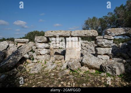 Na Comerma de sa Garita, era posttalayotica, Alaior, Minorca, Isole Baleari, Spagna. Foto Stock