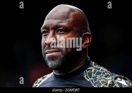 Sheffield, Regno Unito. 18 settembre 2021. Darren Moore manager di Sheffield Mercoledì a Sheffield, Regno Unito, 9/18/2021. (Foto di James Heaton/News Images/Sipa USA) Credit: Sipa USA/Alamy Live News Foto Stock