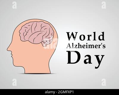World Alzheimers Day sfondo Illustrazione Vettoriale