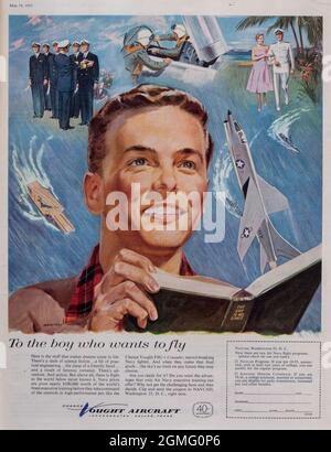 'The Saturday Evening Post' 18 May 1957 Magazine Advert, USA Foto Stock