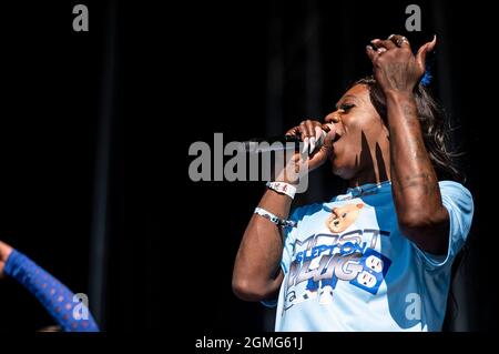 Chicago, Stati Uniti. 18 settembre 2021. Big Freedia suona al Douglas Park durante il Riot Fest Music Festival sabato 18 settembre 2021 a Chicago, il. (Foto di Christopher Dilts/Sipa USA) Credit: Sipa USA/Alamy Live News Foto Stock