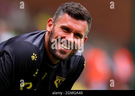 Carrow Road, Norwich, Regno Unito. 18 settembre 2021. Premier League Football Norwich City Versus Watford; ben Foster of Watford Credit: Action Plus Sports/Alamy Live News Foto Stock