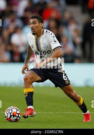 Birmingham, Inghilterra, 18 settembre 2021. Allan di Everton durante la partita della Premier League a Villa Park, Birmingham. Il credito dovrebbe essere: Darren Staples / Sportimage Foto Stock