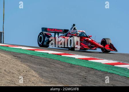 Monterey, California, Stati Uniti. 17 settembre 2021. OLIVER ASKEW (45) degli Stati Uniti pratica per il Firestone Grand Prix di Monterey al WeatherTech Raceway Laguna Seca di Monterey, California. (Credit Image: © Walter G Arce Sr Grindstone medi/ASP via ZUMA Press Wire) Foto Stock