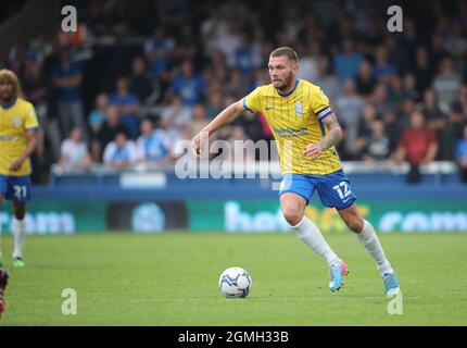 Peterborough, Regno Unito. 18 settembre 2021. Harlee Dean (BC) alla partita Peterborough United contro Birmingham City EFL Championship, al Weston Homes Stadium, Peterborough, Cambridgeshire. Credit: Paul Marriott/Alamy Live News Foto Stock