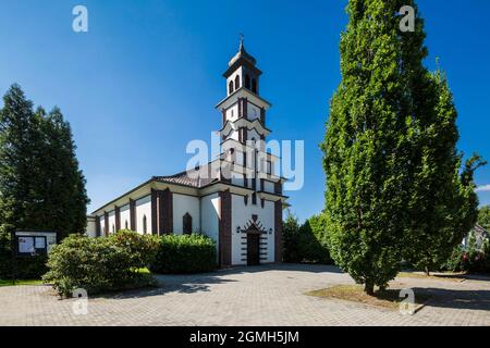 Germania, Ratingen, Ratingen-West, Bergisches Land, Renania, Renania Settentrionale-Vestfalia, NRW, chiesa cattolica di San Josef Foto Stock