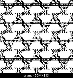 Vulcano erruption logo. Semplice illustrazione del vulcano erruption logo vettoriali per il web design isolato su sfondo bianco Illustrazione Vettoriale