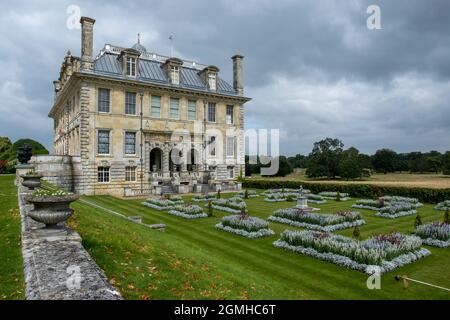 KINGSTON LACY, REGNO UNITO - 30 ago 2021: Una visione di un Kingston Lacy a Dorset - la casa della famiglia Bankes, Regno Unito Foto Stock