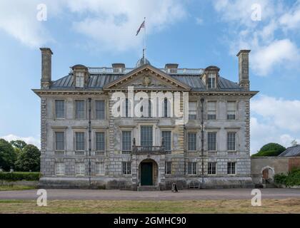 KINGSTON LACY, REGNO UNITO - 16 ago 2021: Una visione di un Kingston Lacy a Dorset - la casa della famiglia Bankes, Regno Unito Foto Stock