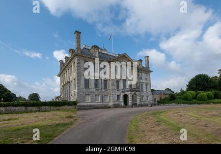 KINGSTON LACY, REGNO UNITO - 16 ago 2021: Una visione di un Kingston Lacy a Dorset - la casa della famiglia Bankes, Regno Unito Foto Stock