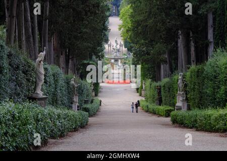 Giardini di Boboli, Firenze, Italia, settembre 2021 Foto Stock