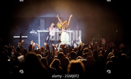 Kelli-Leigh, nel Parco Concerti, Garon Park, Southend, Essex © Clarissa Debenham / Alamy Foto Stock