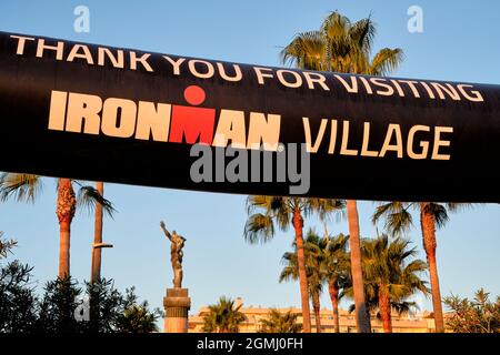 Marbella, Malaga 19 settembre 2021, Ironman 70.3 corridori Foto Stock