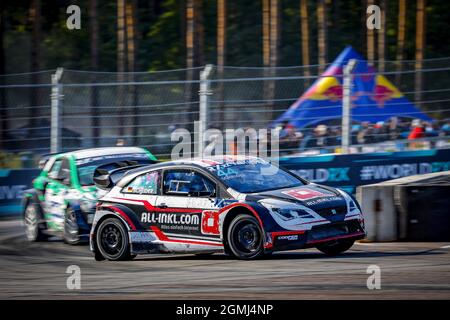 44 SCHEIDER Timo (DEU), team ALL-INKL.COM Munnich Motorsport, azione durante il Mondiale RX di riga - Lettonia, 4° e 5° round del FIA World Rallycross Championship 2021, FIA WRX, dal 18 e 19 settembre sul Bikernieku Kompleksa Sporta Baze, a riga, Lettonia - Foto: Paulo Maria/DPPI/LiveMedia Foto Stock