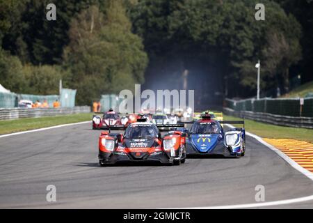 28 Lafargue Paul (fra), Chatin Paul-Loup (fra), Pilet Patrick (fra), Idec Sport, Oreca 07 - Gibson, in azione durante la 2021 4 ore di Spa-Francorchamps, 5° round della European le Mans Series 2021, dal 17 al 19 settembre 2021 sul Circuit de Spa-Francorchamps, a Stavelot, Belgio - Foto: Frederic le Floc H/DPPI/LiveMedia Foto Stock