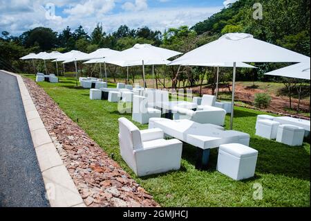 area ricevimento per matrimoni Foto Stock