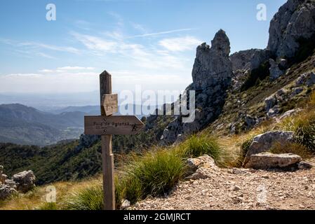 Escursioni intorno al puig de galatzo, Maiorca Foto Stock