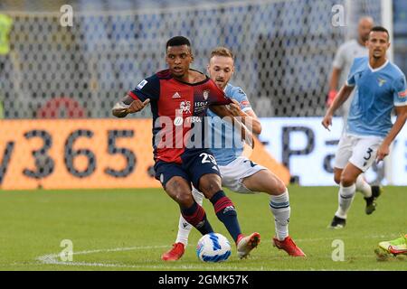 Stadio Olimpico, Roma, Italia. 19 Settembre 2021. Italian Series A football, SS Lazio versus Cagliari Calcio; Dalbert di Cagliari Credit: Action Plus Sports/Alamy Live News Foto Stock