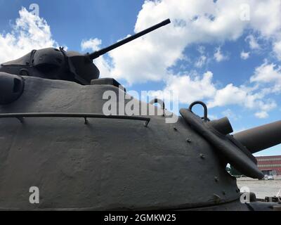 M48A1 pistola a torretta serbatoio e pistola a macchina Foto Stock