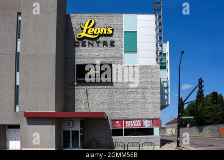 Kingston, Canada - 15 agosto 2021: Il Leon's Center, una pista di hockey e luogo di esibizione che ospita i Frontenac della Ontario Hockey League pla Foto Stock