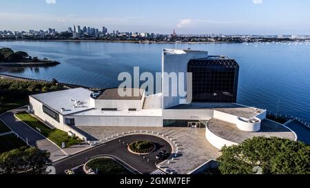 JFK, John F Kennedy Presidential Library and Museum, Boston, Massachusetts, USA Foto Stock