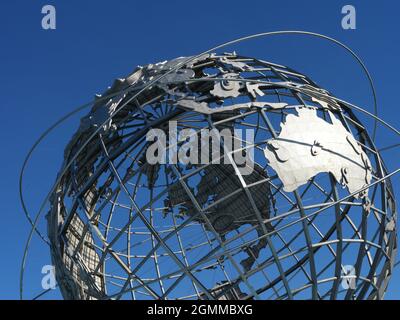 The Unisphere - Flushing Meadows , Corona Park, Queens New York Settembre, 2021 Foto Stock