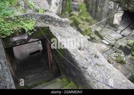 1500 anni BUDDISTA JOGESHWARI GROTTE, Maharashtra, mumbai, india Foto Stock