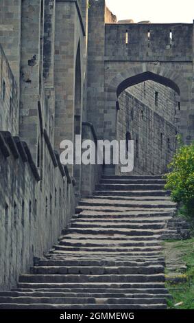 resti di kangra fort himachal pradesh Foto Stock