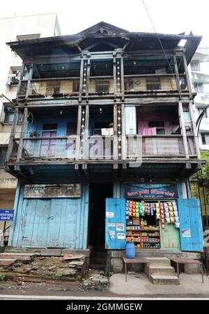 Bei vecchi edifici a Pune, India. Foto Stock