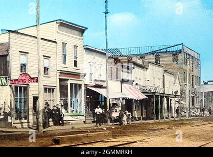 Water Street, Port Arthur, Canada, periodo vittoriano Foto Stock